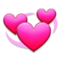 Revolving Hearts emoji on Samsung